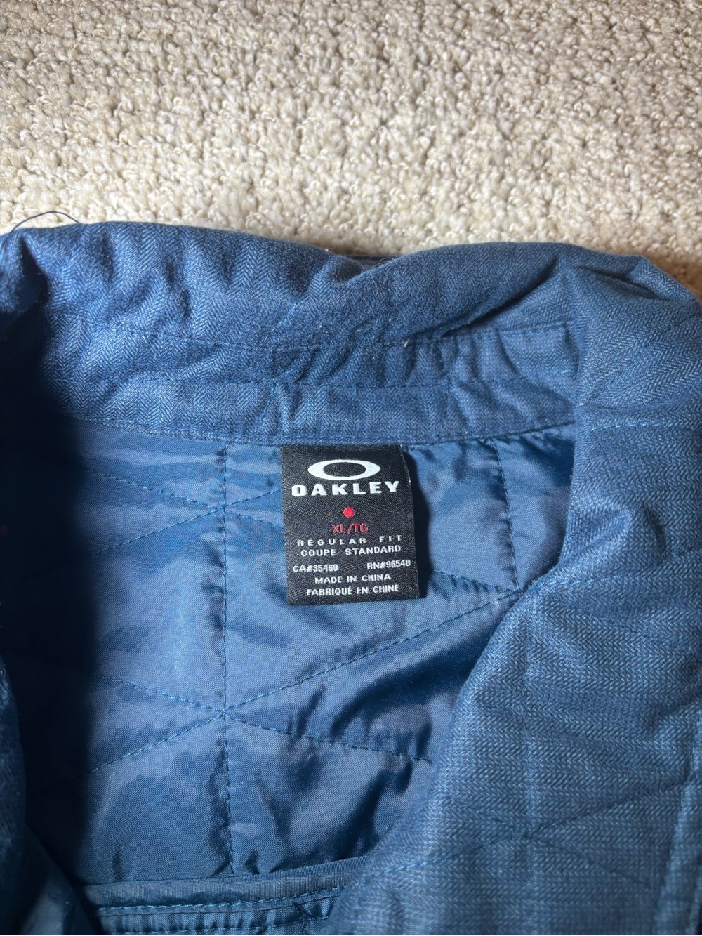 Oakley Blue Quilted Jacket